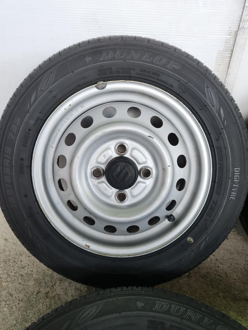 送料込☆2021 ダンロップ タイヤホイールセット155/65R13☆4本