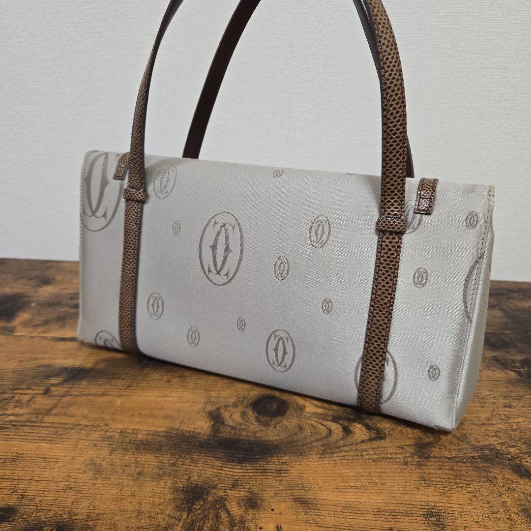 Cartier カルティエ ハッピーバースデー ハンドバッグ ブラウン系