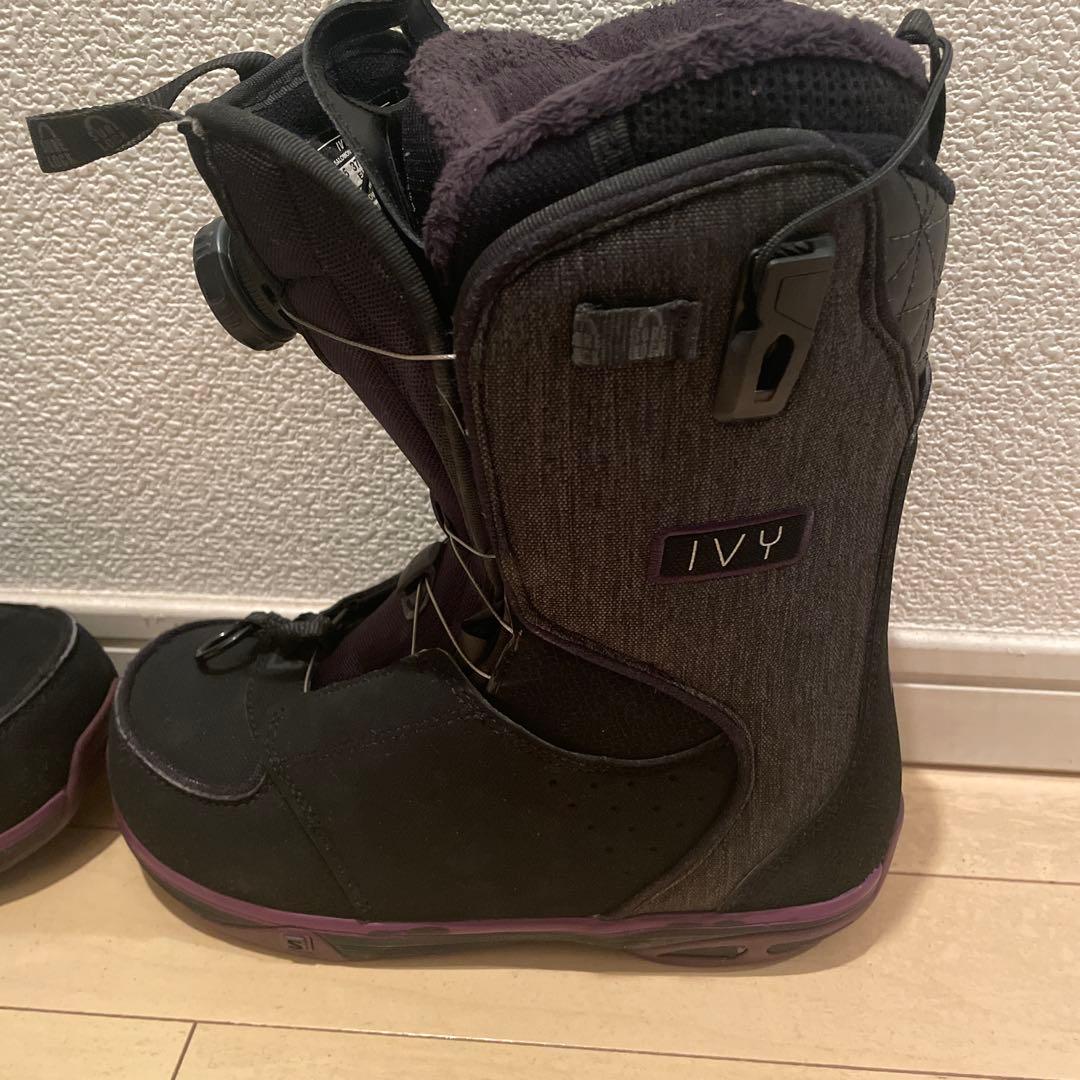 【美品】SALOMON IVY BOA SJ 23cm 紫