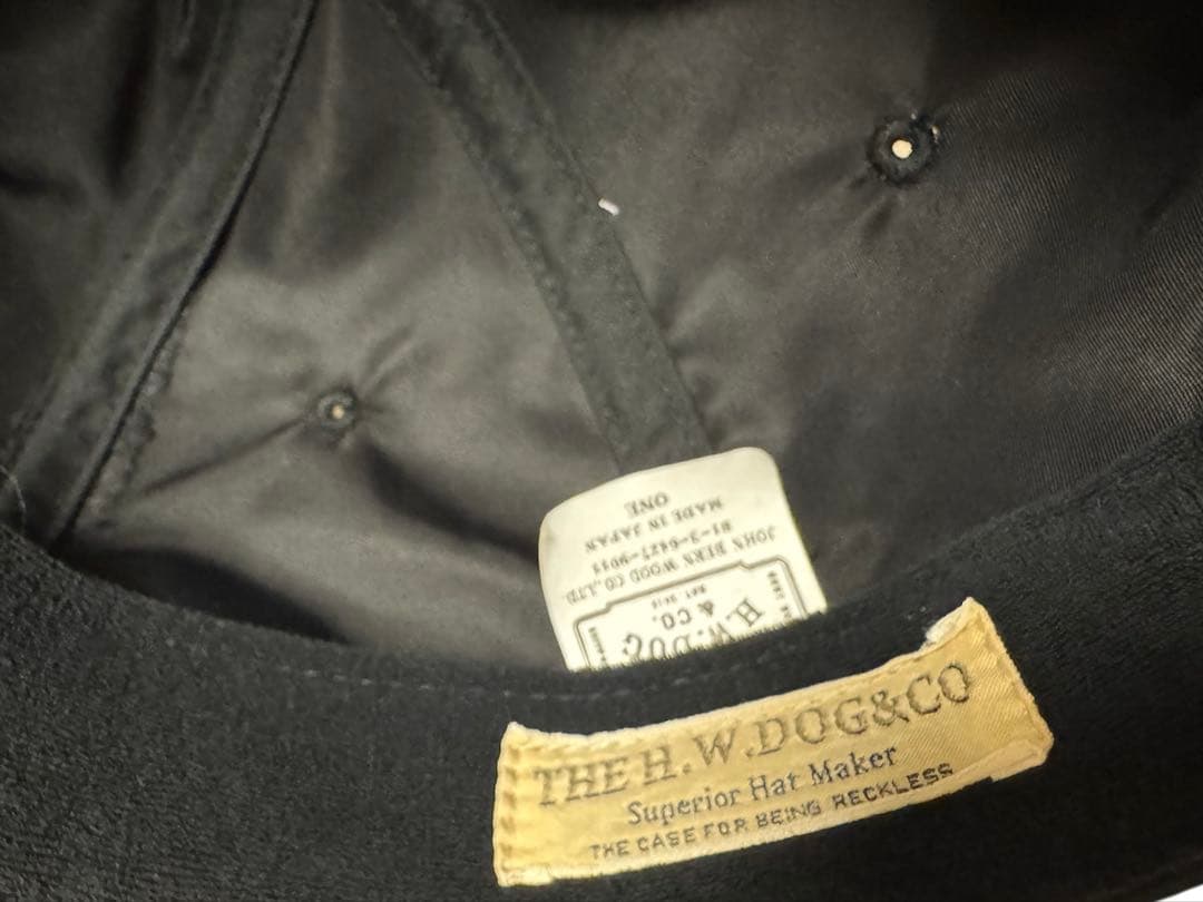 THE H.W DOG&CO BIKERS CAP ブラック　キャップ　黒