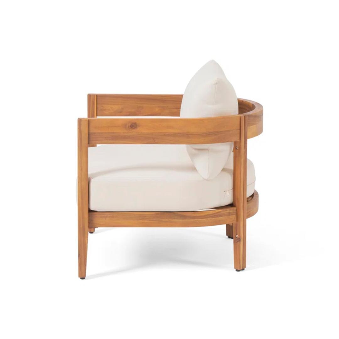 ガーデンファーニチャー 3点セット 天然木 屋外用