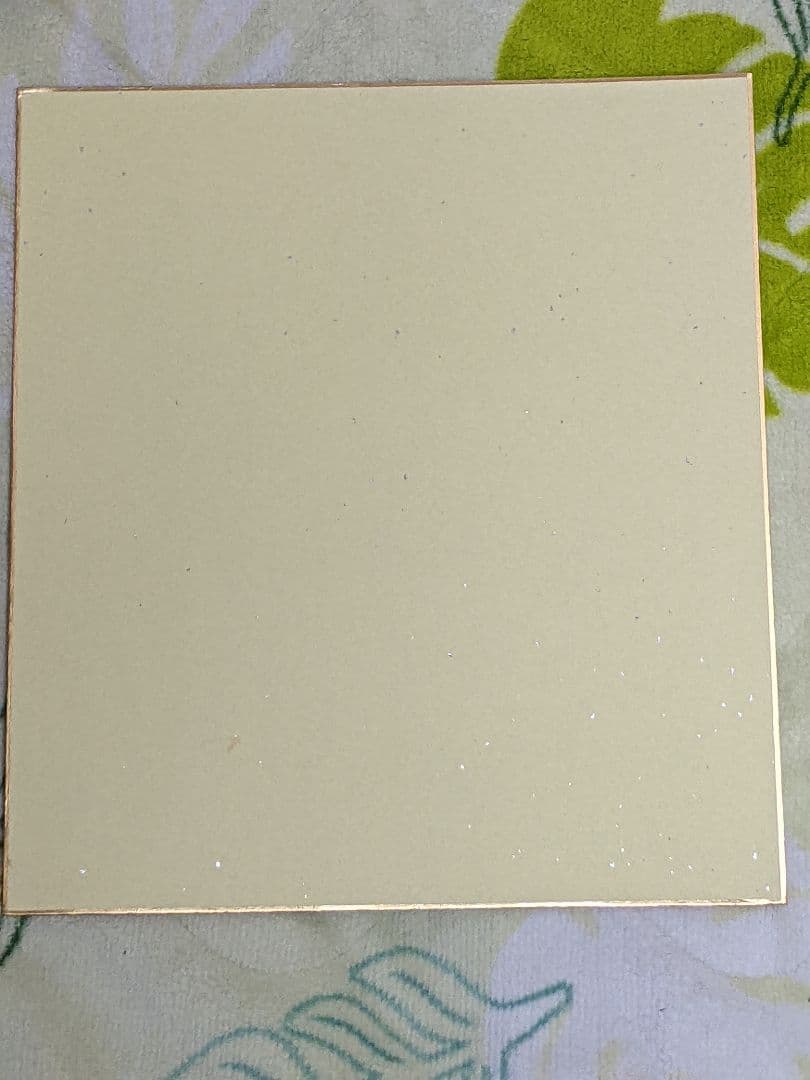 矢口高雄 直筆カラー色紙「 谷地坊主 」