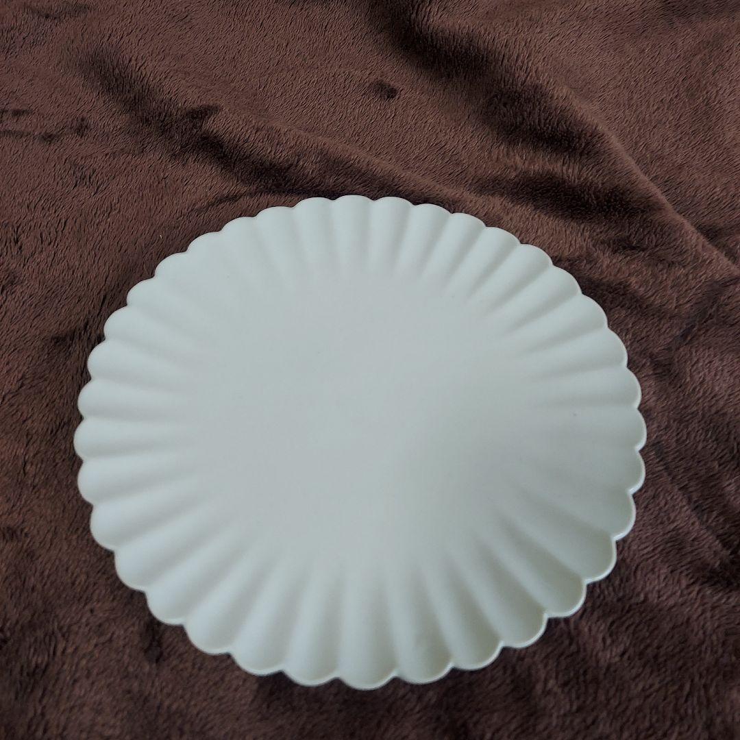 臼杵焼 輪花プレート 白 10枚 新品未使用 ４枚 開封済 ６枚