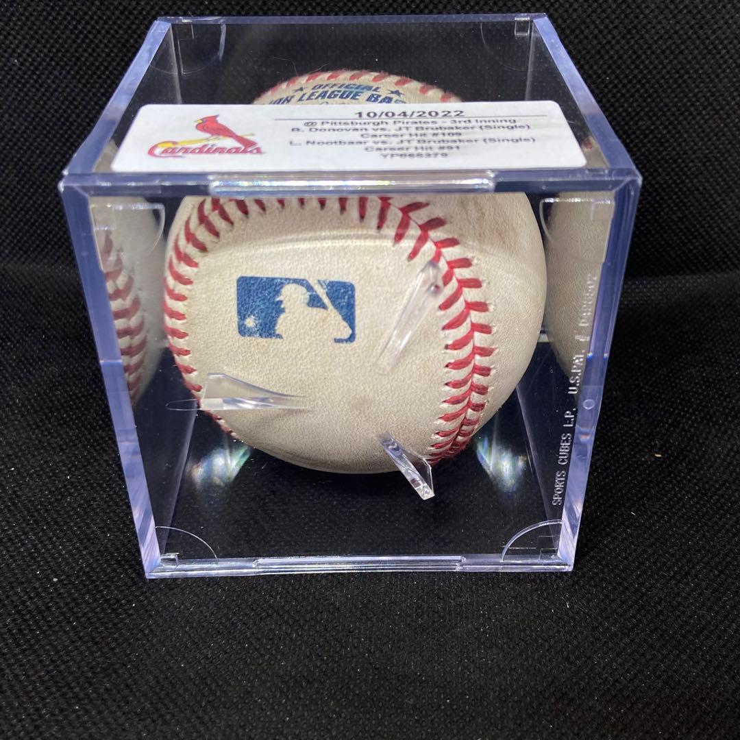 カージナルス ヌートバー 2022年実使用 vsパイレーツ シングルヒット