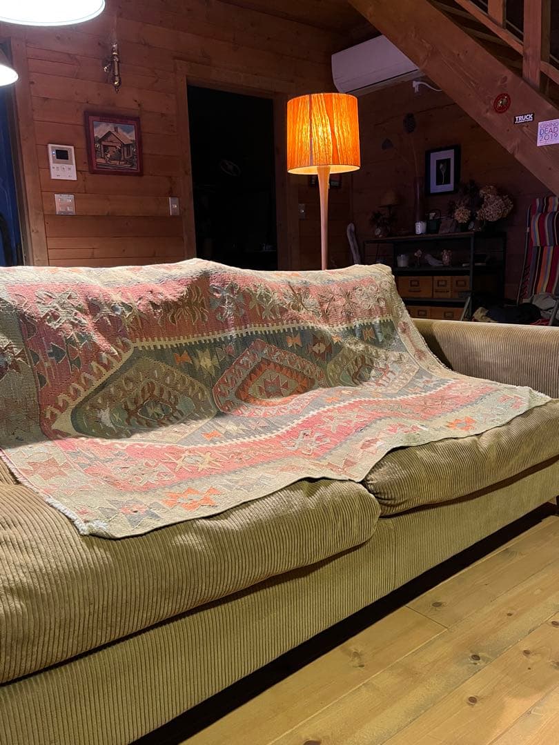 70年代オールドキリム トルコヴィンテージラグ　truck furniture