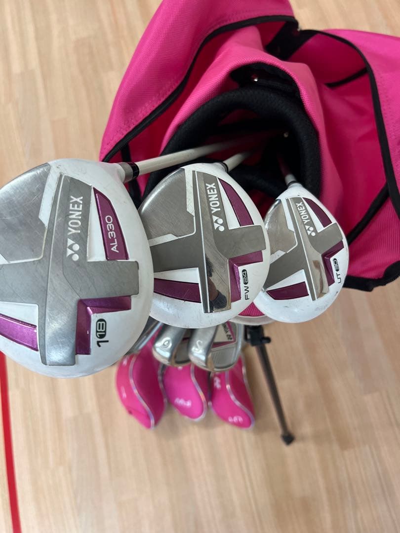 YONEX ピンク J120　ジュニアクラブセット
