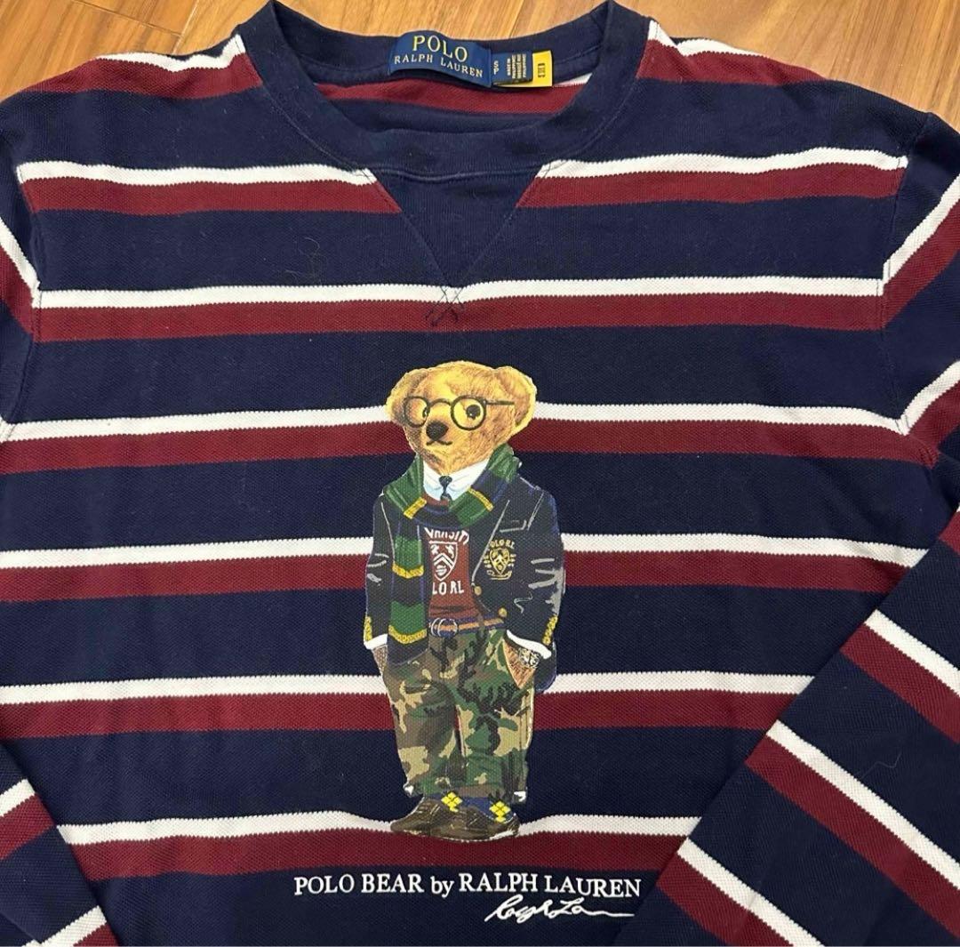 ⭐︎Ralph Lauren ポロベア ストライプスウェット