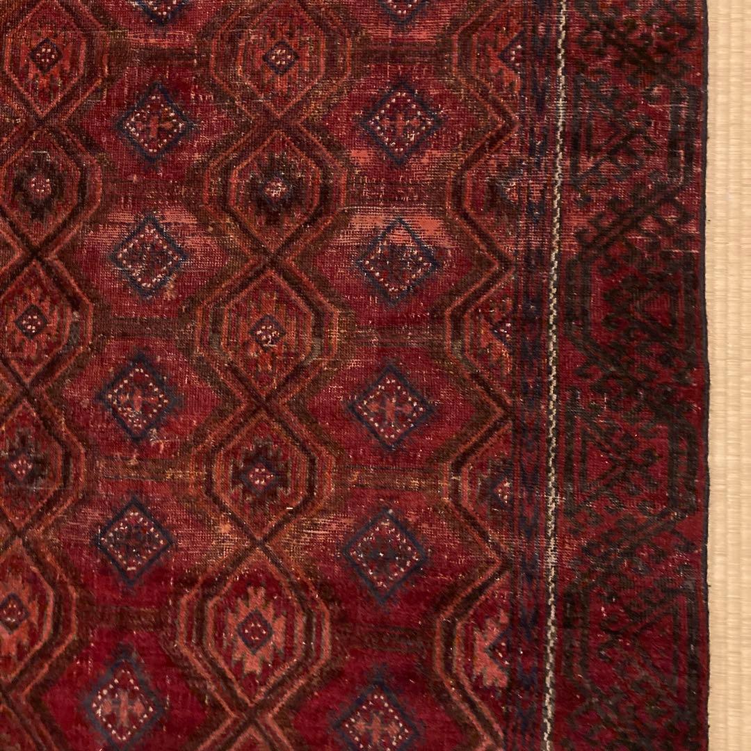 Ku！ビンテージvintageトライバルラグ ★職人の手仕事 ★トルクメン