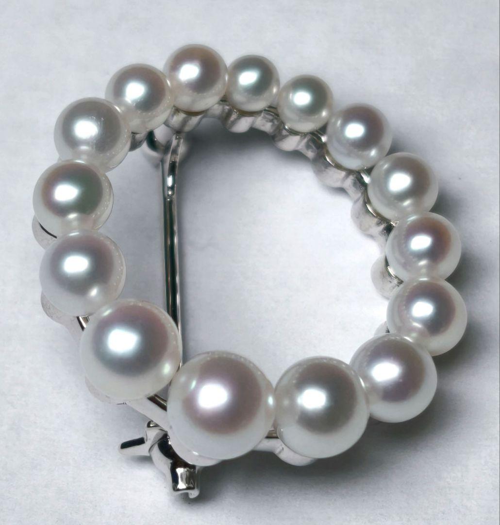 【未使用級 最高級】ミキモト ブローチ パール サークル 皇室御用達 箱付き