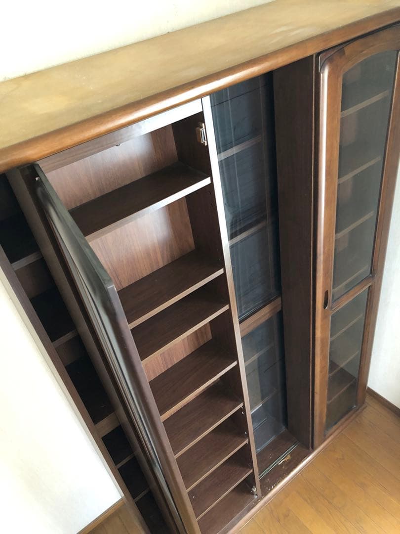 【☆送料込☆】本棚 ダブルスライド 大容量