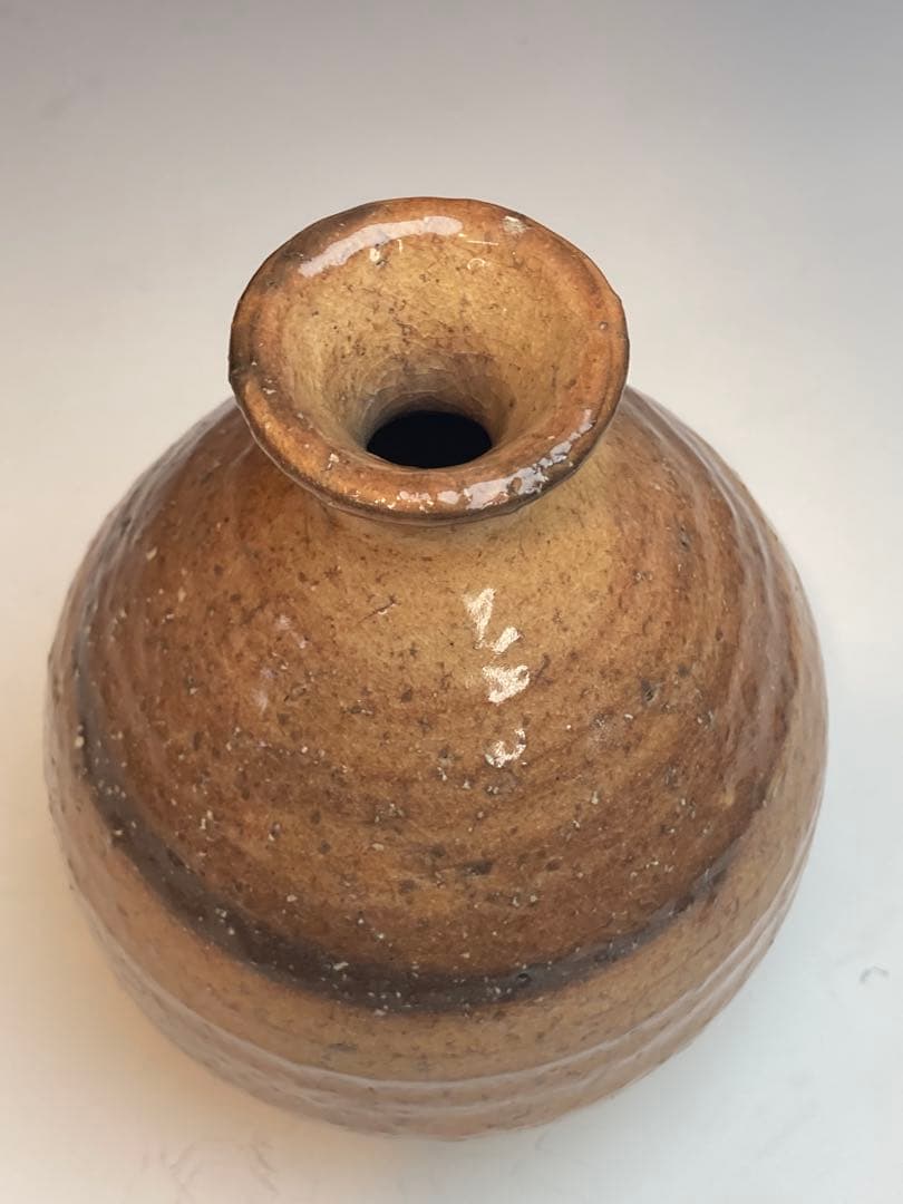 十三代 坂田泥華 作 萩徳利 共箱 酒器