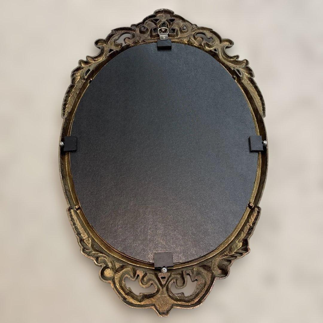 鏡 かがみ 壁掛け アンティーク ビンテージ 63.5×38.5㎝ ウォール