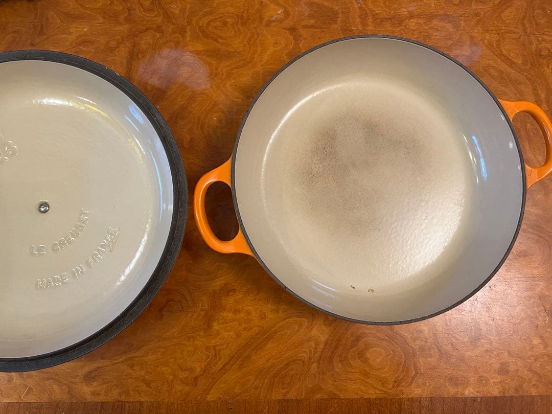 ル・クルーゼ　ビュッフェキャセロール　26㎝　オレンジ　パエリア