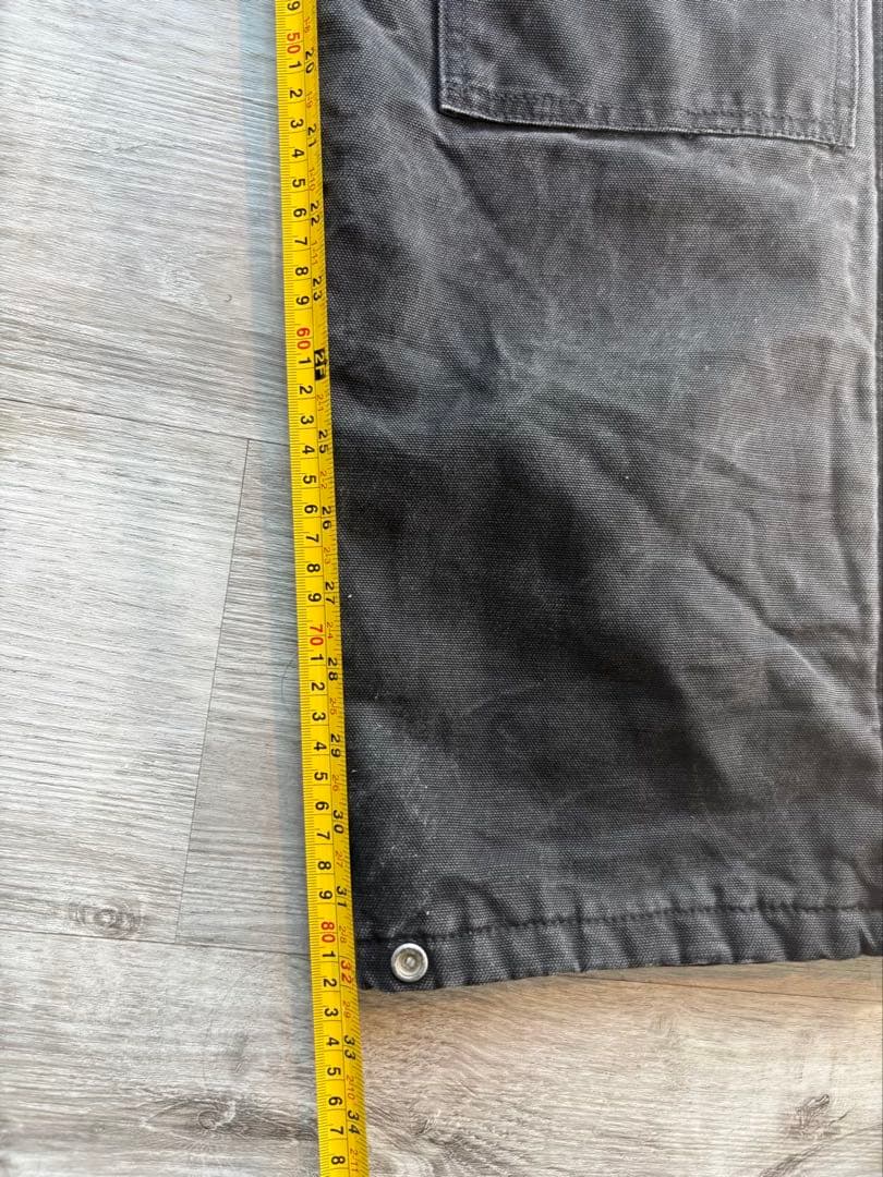 131 Carhartt 中綿ダブルニー オーバーオール USA製 ブラック｜