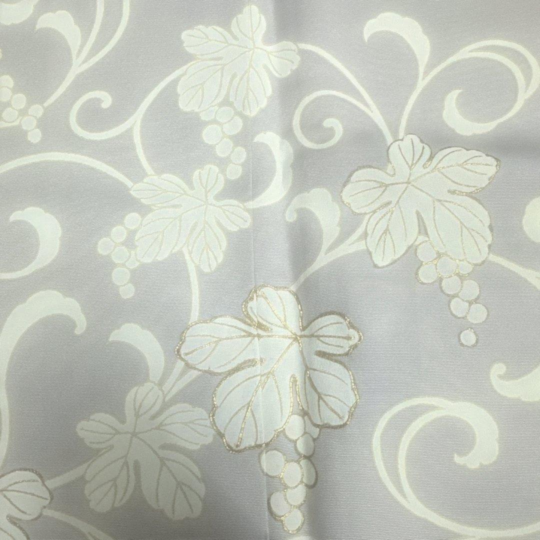 岩下志麻 葡萄唐草 薄紫 訪問着 付下げ 落款あり