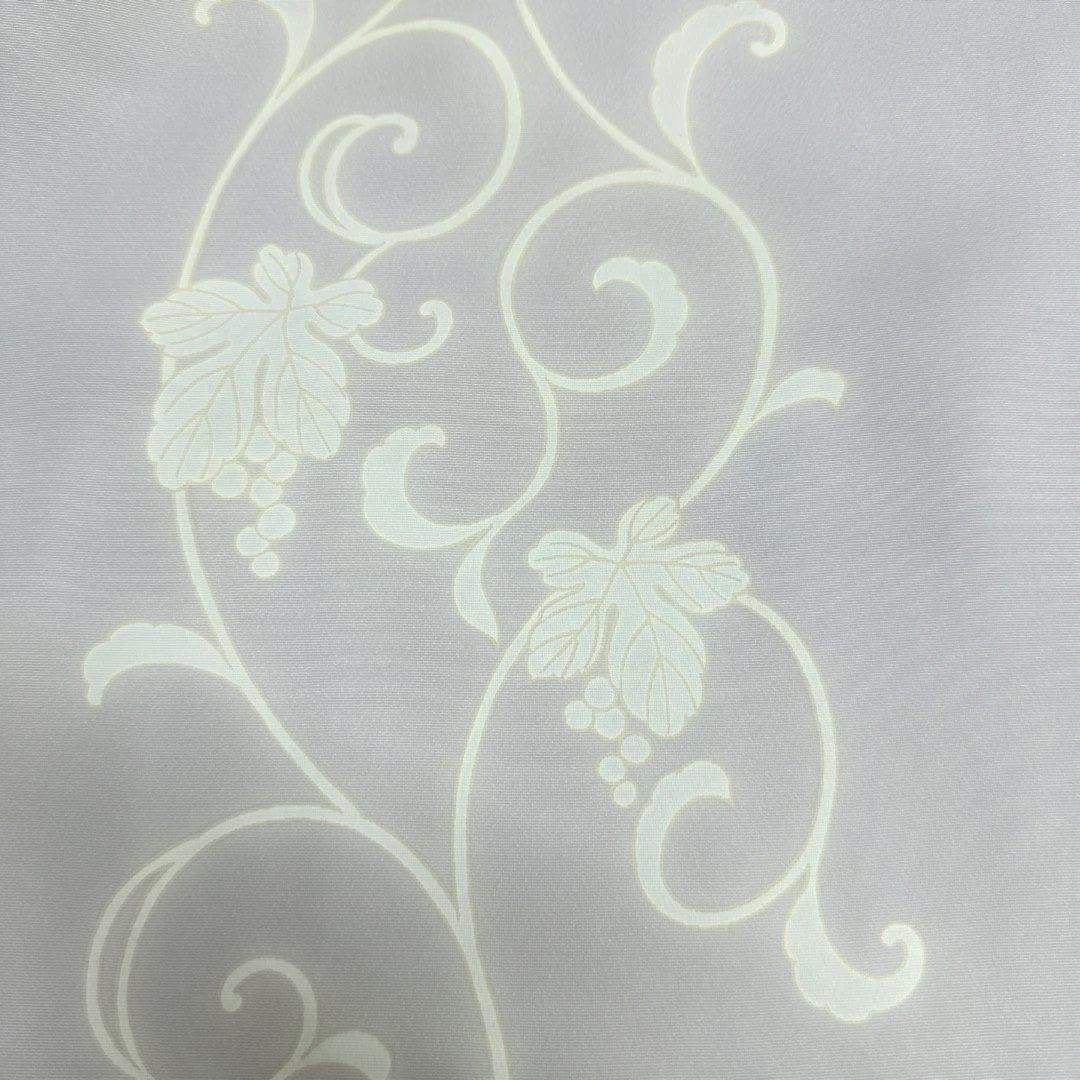 岩下志麻 葡萄唐草 薄紫 訪問着 付下げ 落款あり