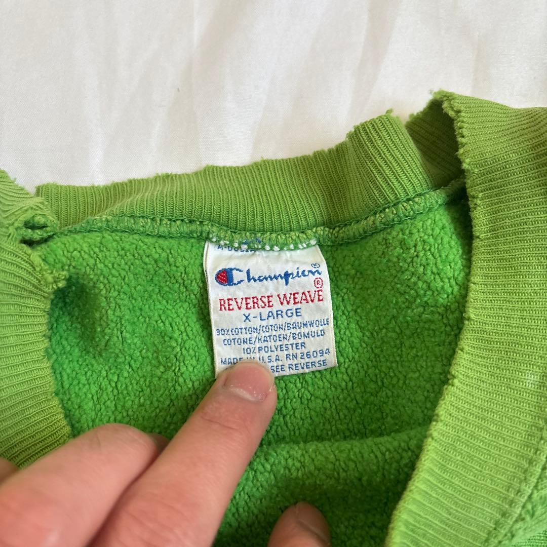 B*e様 希少　90s champion リバースウィーブ　ライムグリーン　レア