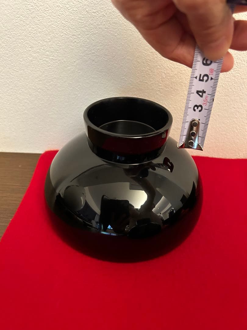 輪島塗　大椀　紅葉蒔絵五客