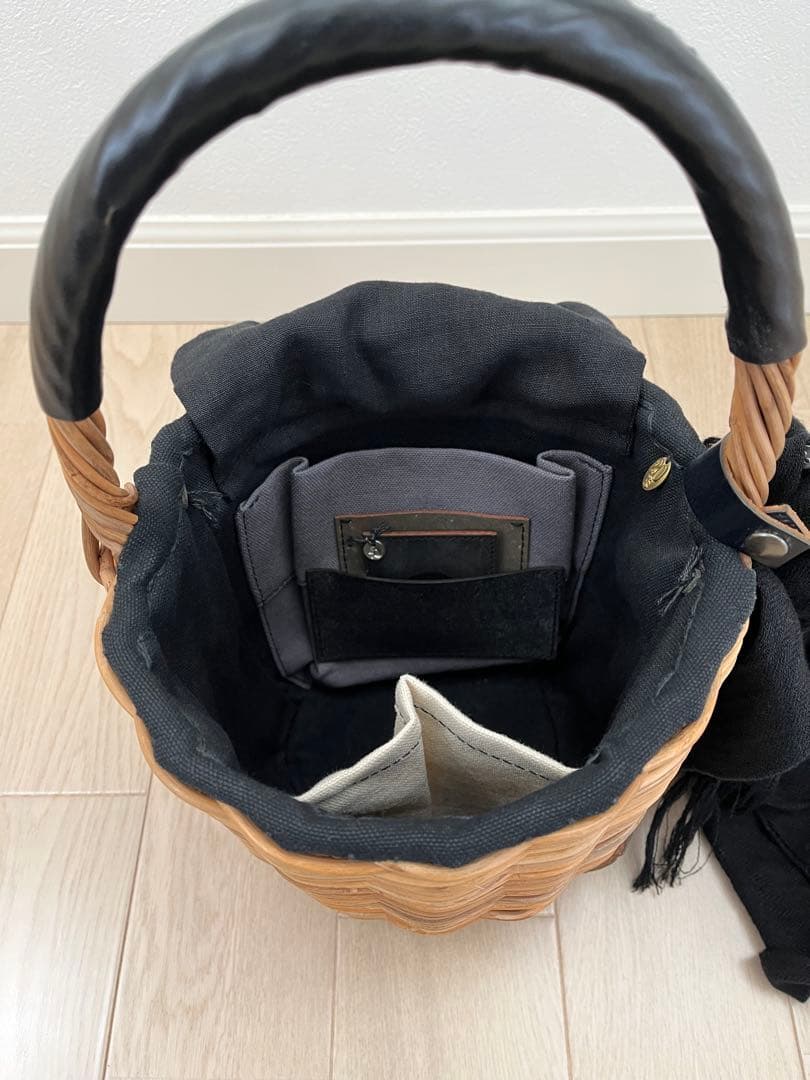 ebagos エバゴス　ブライドル バケツM バスケット ブラック