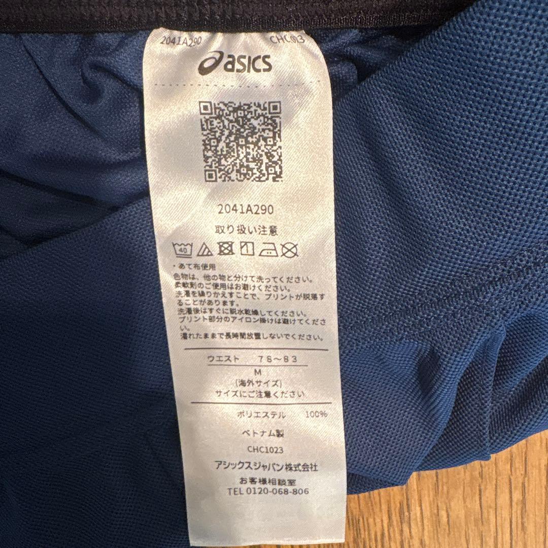 ASICS ポロシャツとショートパンツ　上下セット M ネイビー