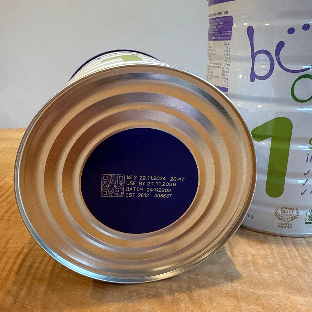 bubs organicバブズバブス粉ミルク800gステップ1(0〜6ヶ月)×3