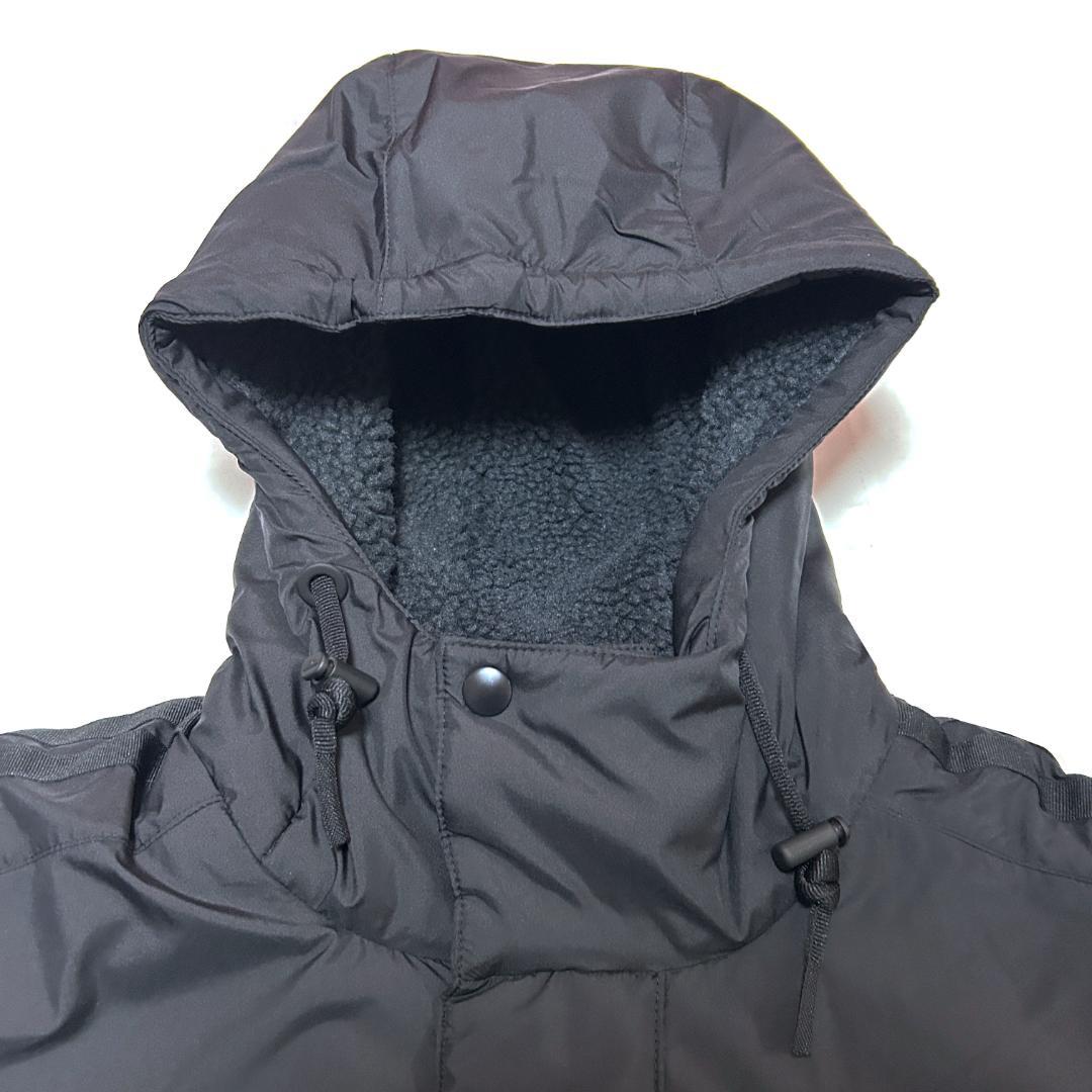 新品　ADIDAS　XLサイズ　ロング ボアコート　ベンチコート　ブラック