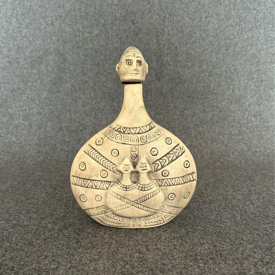 トルコ古代アナトリア陶器製リキュールボトルアンティークオブジェ