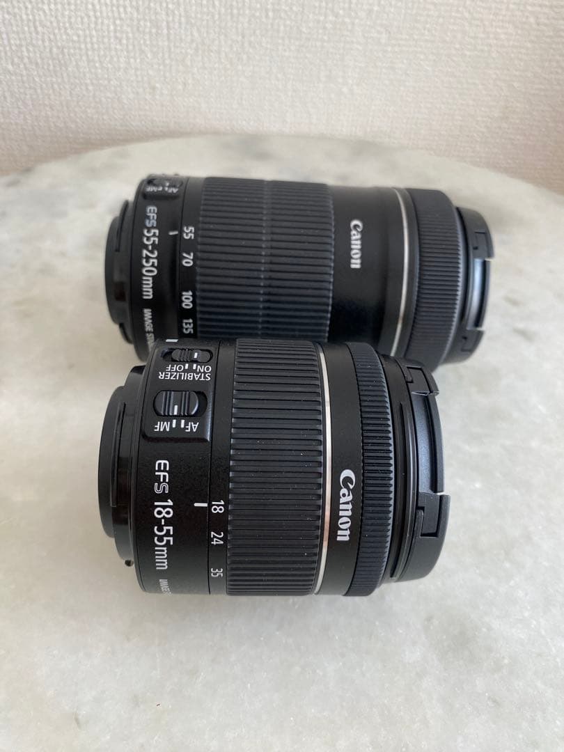 美品/Canon EOS Kiss X9 デジタル一眼レフ 2本レンズ説明書付き