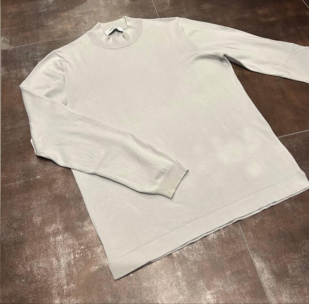 GRAN SASSO 12ゲージ ソフトコットン ソリッド モックネックニット