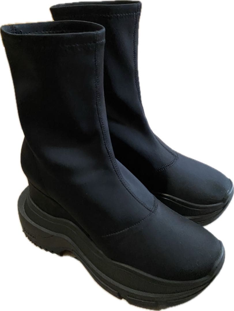 美品【YELLO】 DOUBLE SNEAKER SHORT BOOTS ブーツ