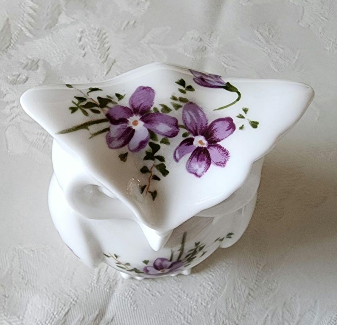 ハマースレイ ⑥ バイオレット フクロウ 爪楊枝入れ アンティーク