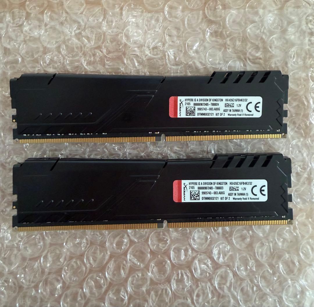 HYPERX FURY DDR4 32GBメモリモジュール　動作未確認
