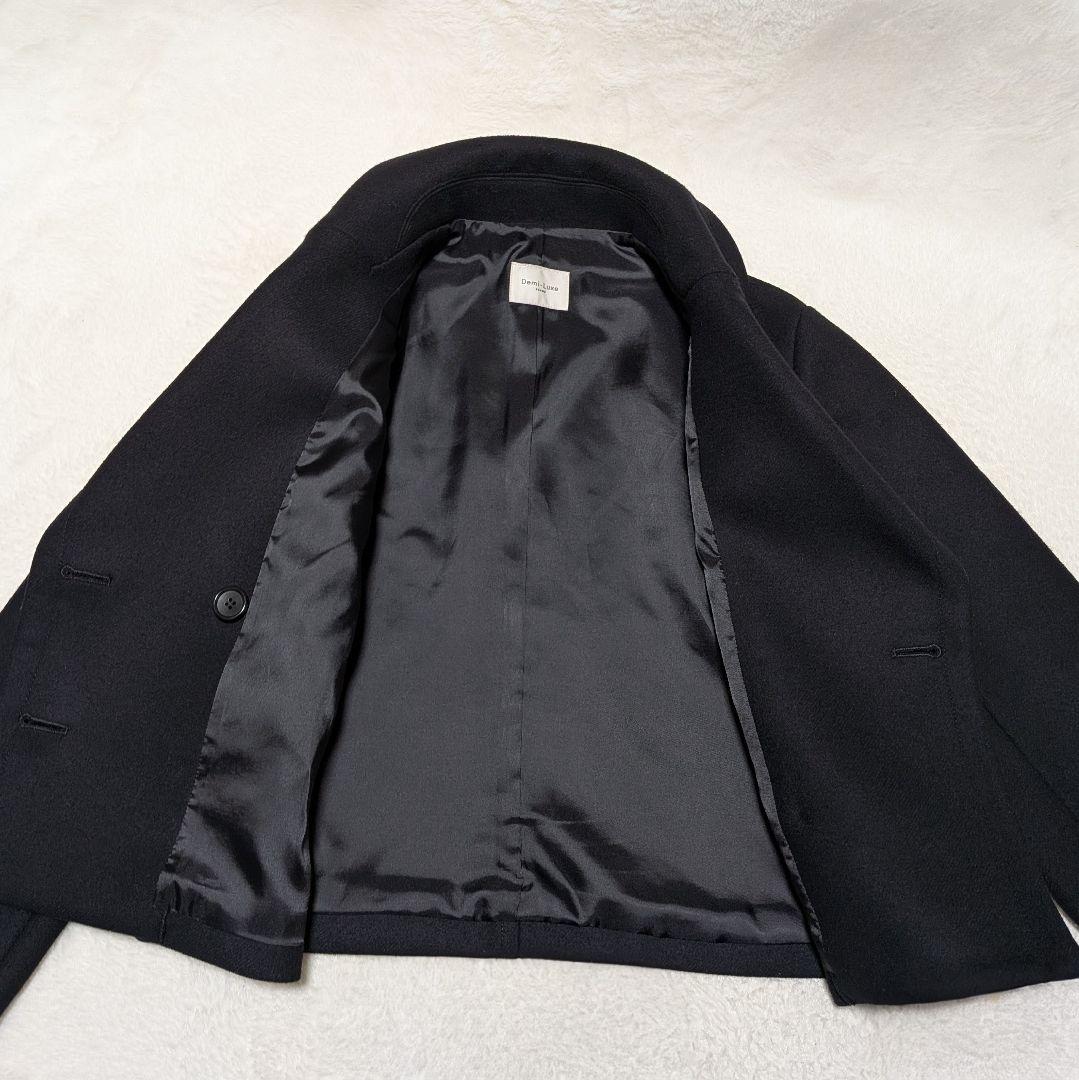 極美品✨Demi-Luxe BEAMS メルトン ショートコート ブラック Ｓ