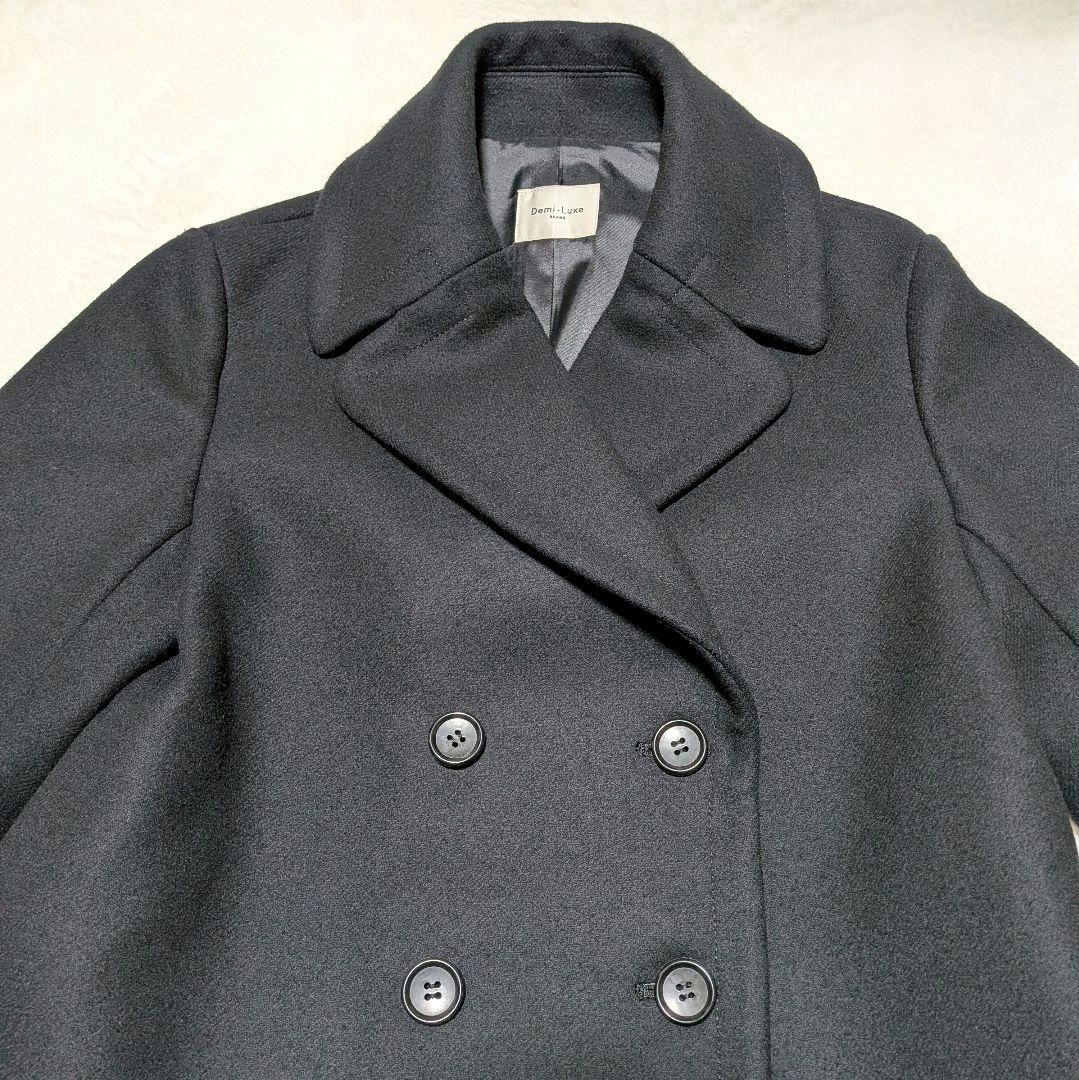 極美品✨Demi-Luxe BEAMS メルトン ショートコート ブラック Ｓ