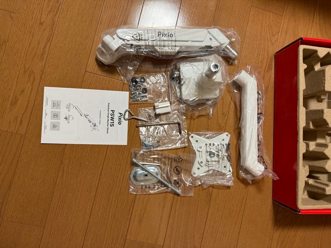 Pixio PX27U Wave White 27インチ4kモニターアームセット