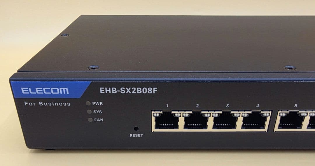 ELECOM 10G対応 L2スマートスイッチ EHB-SX2B08F ①