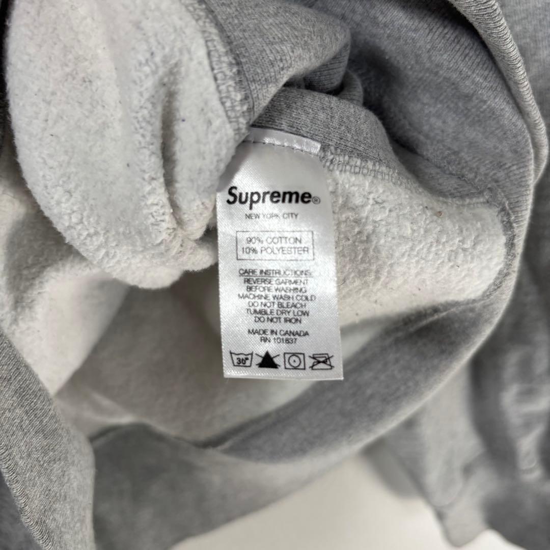 人気✨Supreme スウェット　トレーナー　Sロゴ　ワンポイント　M グレー