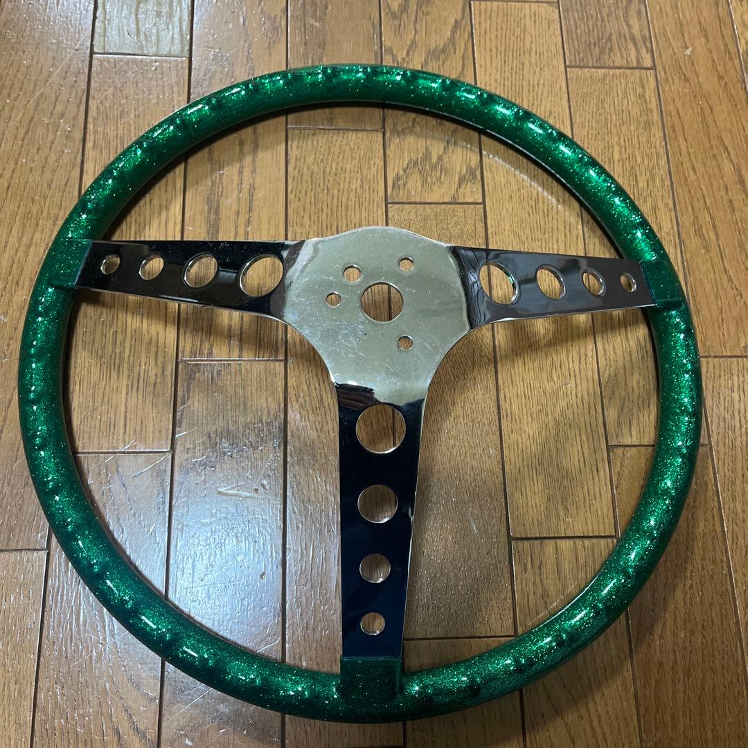 ムーンアイズ ステアリング/カリフォルニア メタルフレーク グリーン