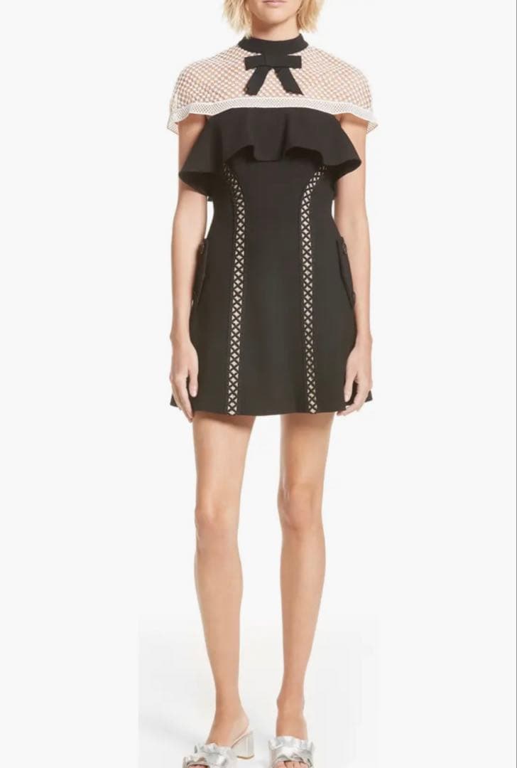 Self-Portrait セルフポートレイト ブラック ミニドレス ワンピース