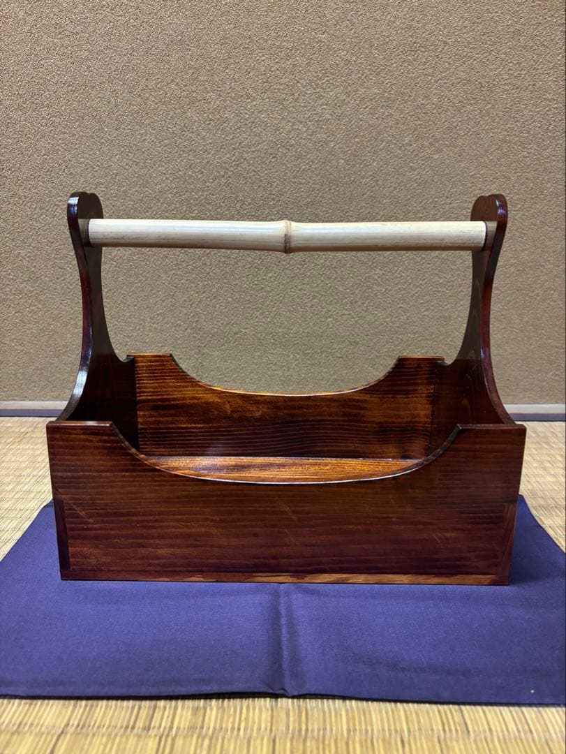 惺斎　好　松手付莨盆　秀斎作　茶道具　表千家