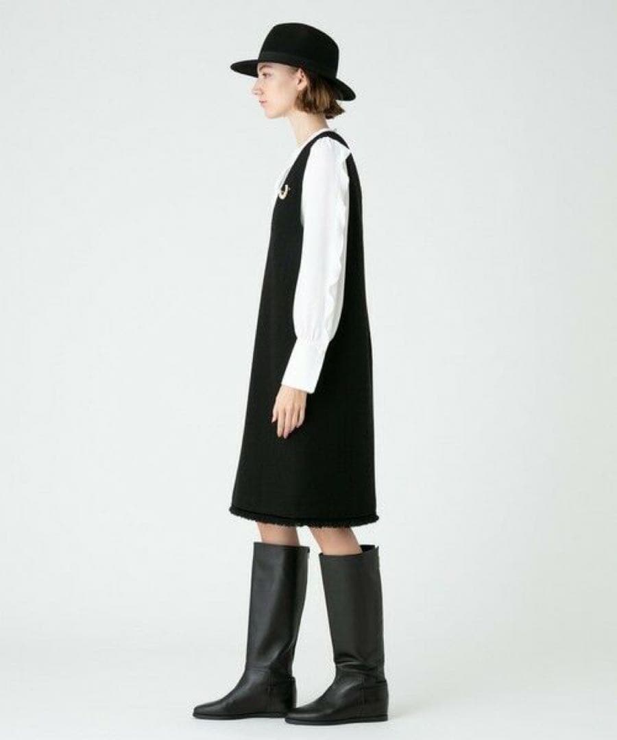 【新品・未使用】ルルウィルビー　ツイードジャンスカ