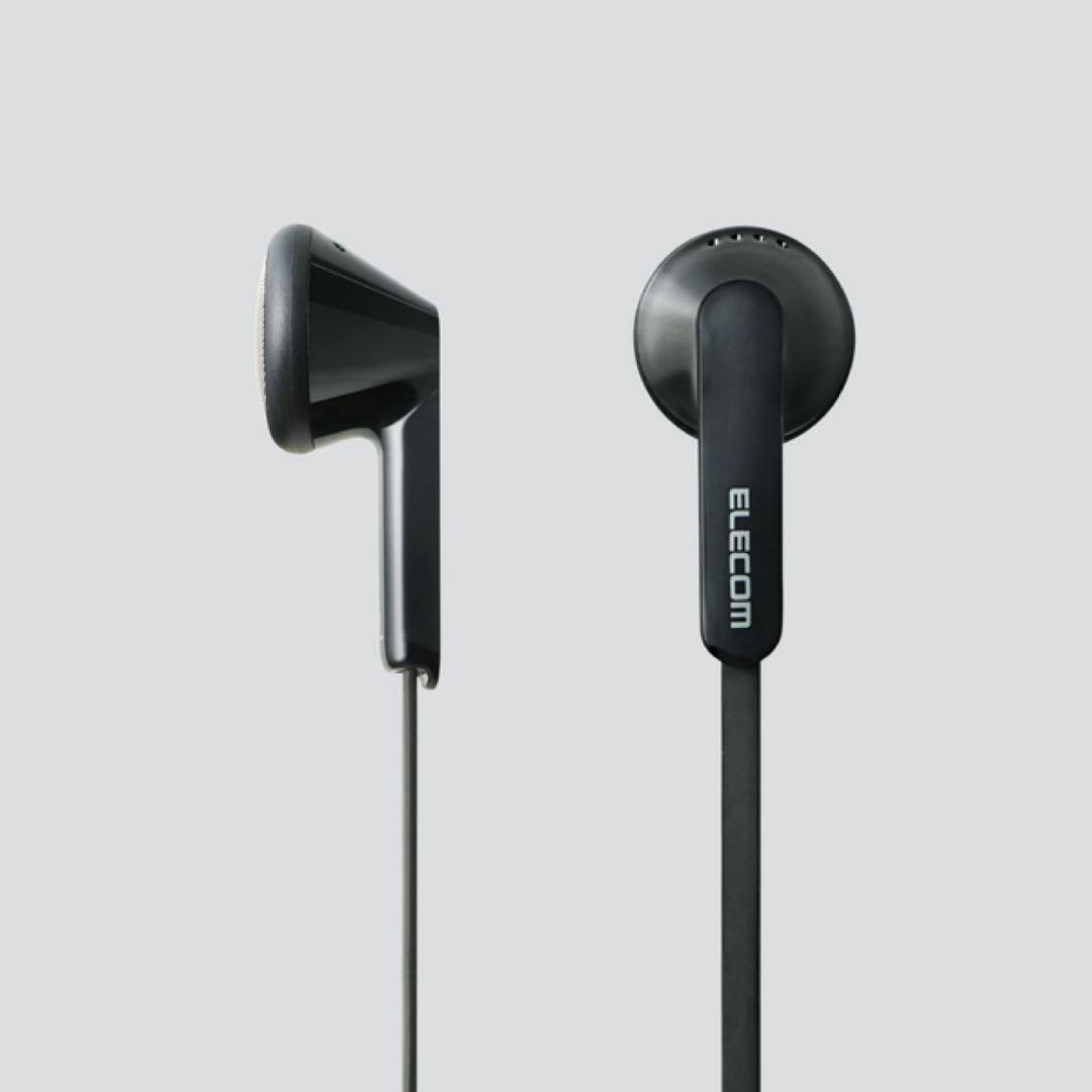 【10個セット】ELECOM EHP-2390B 有線イヤホン ブラック