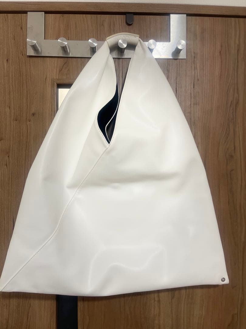 MM6 トートバッグ ホワイト合成皮革