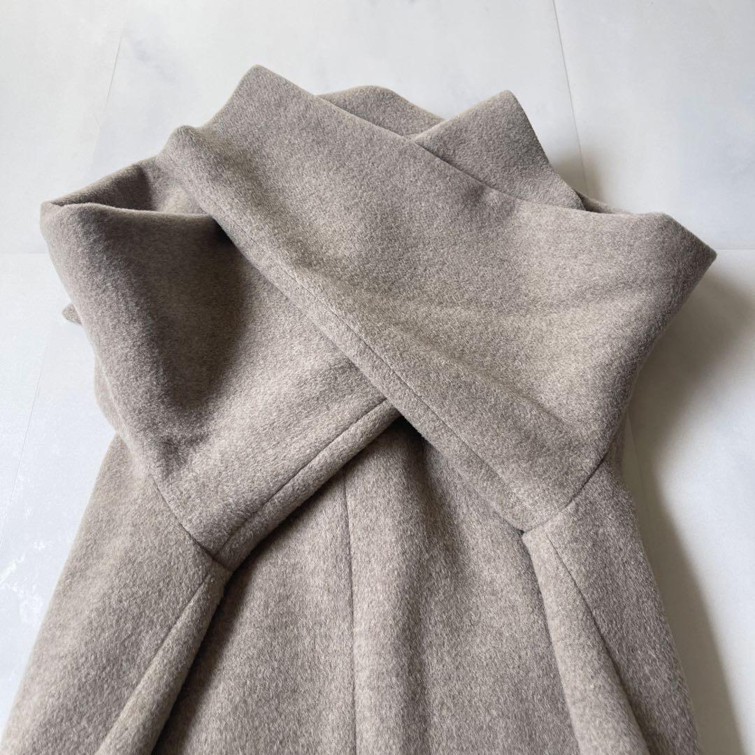 22AW ticca ティッカ ショートピーコート オーバーサイズ ベージュ F