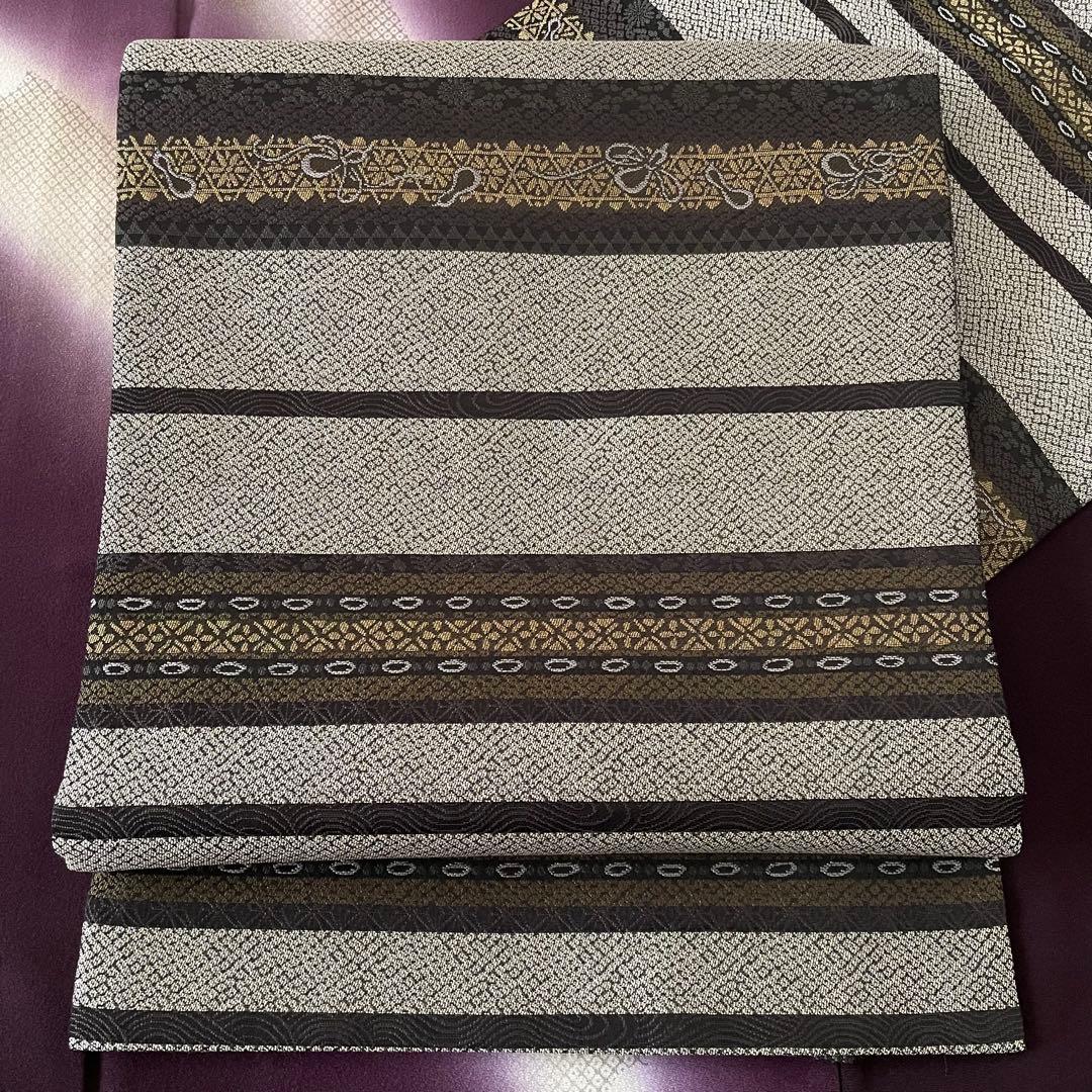 colon様リクエストしつけ付き 黄色色無地 正絹着物 長襦袢 雪輪帯セット