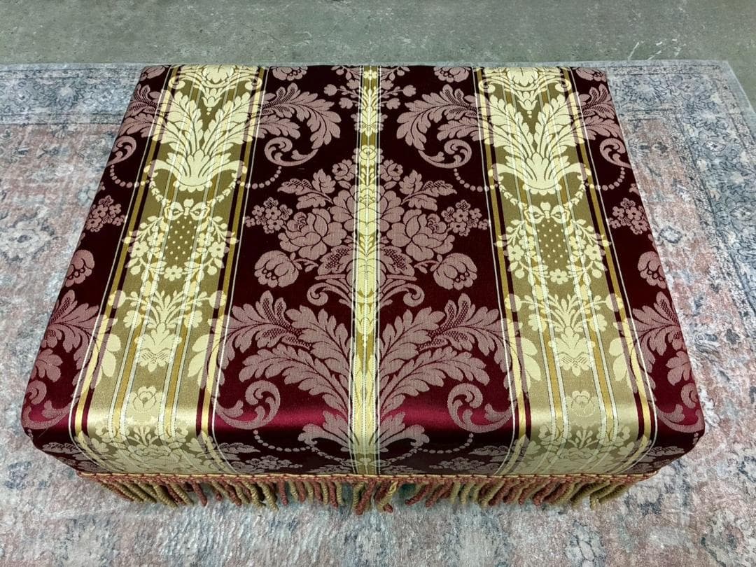 イタリア製 クラシック ソファ オットマン セット ヴィンテージ調