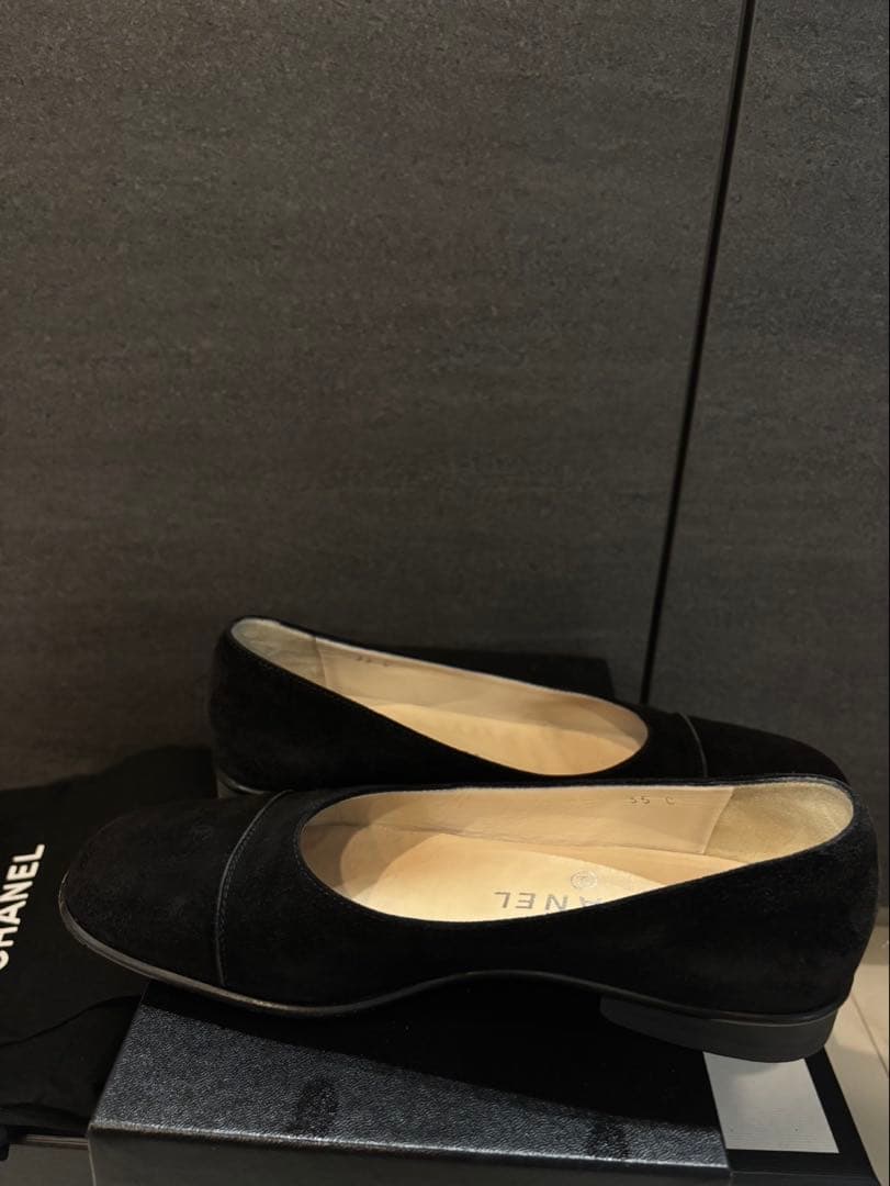 CHANEL フラットシューズ　ブラック　35