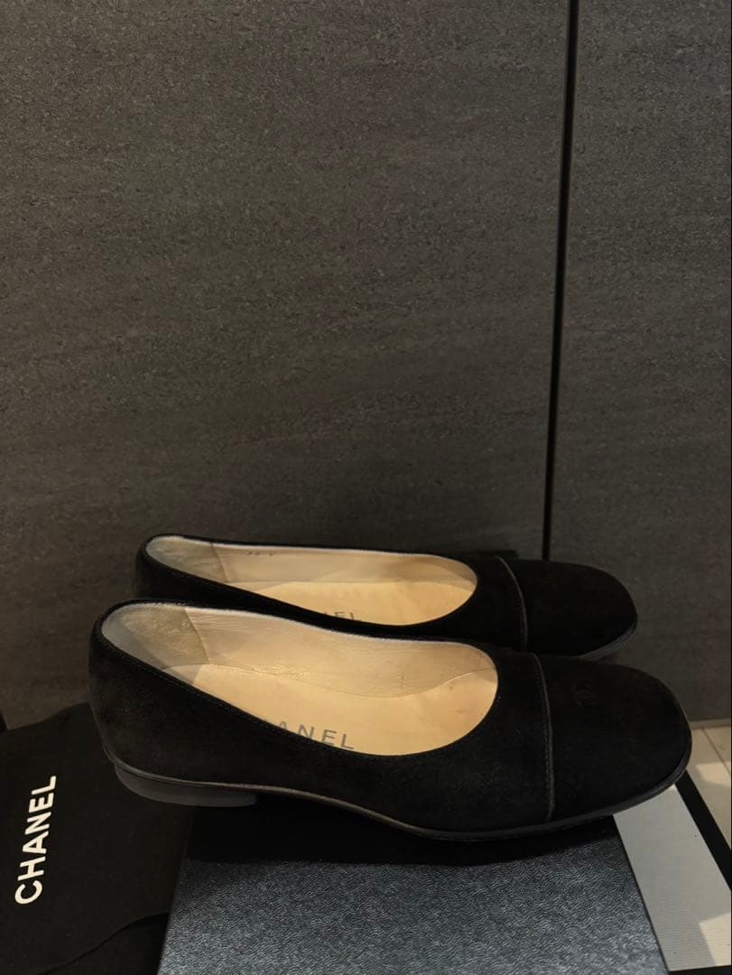 CHANEL フラットシューズ　ブラック　35