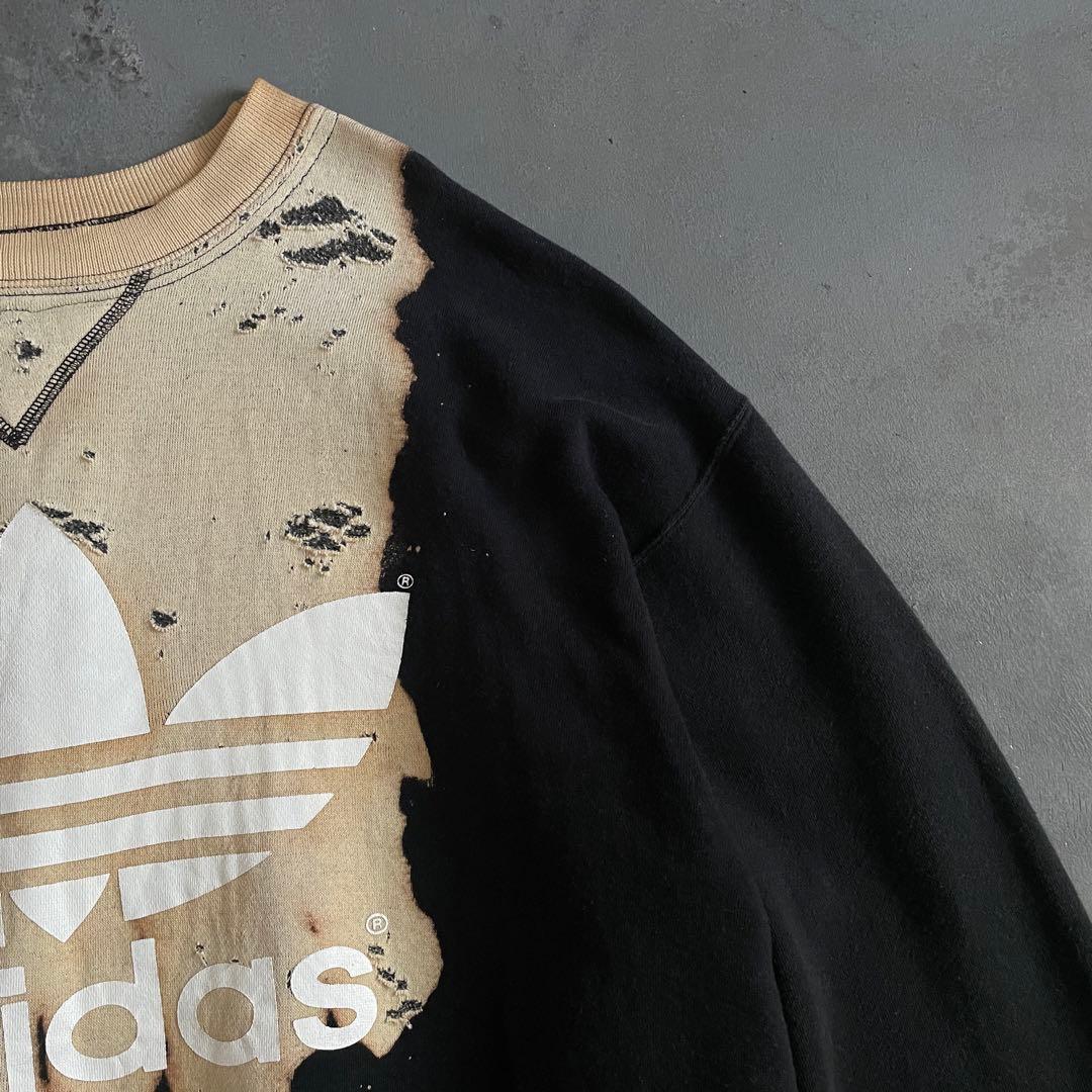 80's”万国旗“adidas”USA製“両面プリント“常田“sweat