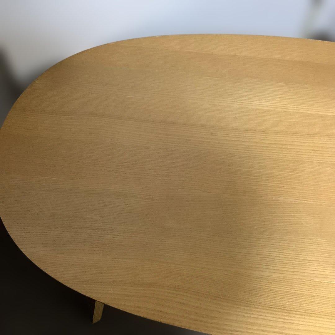 無印良品コタツ　ダイニングテーブル 1100x620x380mm オーバル型
